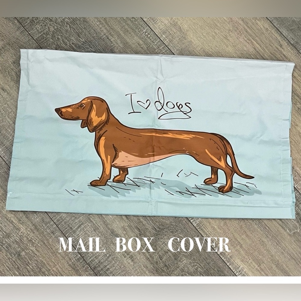 Dog-Themed Pet Metal Mail Box Cover with Dachshund Design - Picture 2 of 6